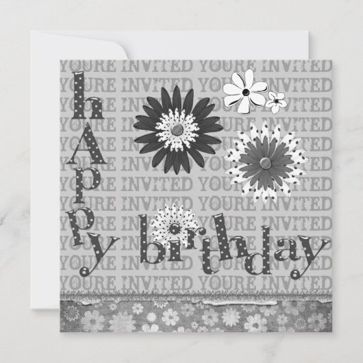 Bonne fête d'anniversaire Invitations (Devant)