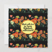 Bonne fête d'anniversaire Rose floral dames Carte  (Dos)