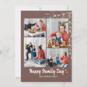 Bonne fête de la famille Collage photo Carte de va (Devant)