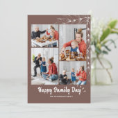 Bonne fête de la famille Collage photo Carte de va (Debout devant)