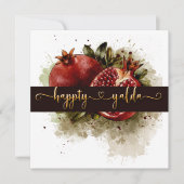 Bonne fête de la nuit de Yalda Invitation (Devant)