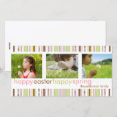 Bonne fête de Pâques Bonne et Carte photo du print (Devant / Derrière)