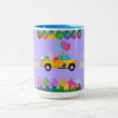 Bonne fête de Pâques Mug à deux tons (Centre)