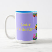 Bonne fête de Pâques Mug à deux tons (Gauche)