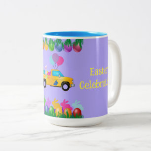 Bonne fête de Pâques Mug à deux tons