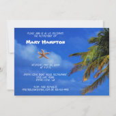 Bonne fête de retraite, Sunny Beach Invitation (Dos)