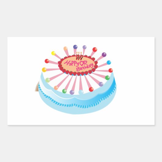 Bonne fête des autocollants d'anniversaire (Devant)
