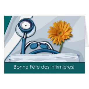 Bonne Fête des Infirmières. Carte de jour des infi