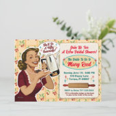 Bonne Fête des mariées femme au foyer Invitation / (Debout devant)