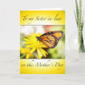 Bonne fête des mères à ma carte de belle-soeur (Devant)