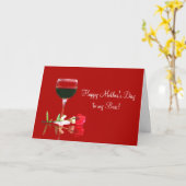 Bonne fête des mères à ma carte mère (Fleur jaune)