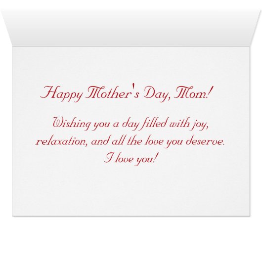 Bonne fête des mères, Aigles (Intérieur Horizontal (Bas))