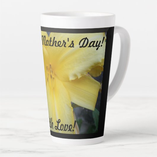Bonne fête des mères avec amour Latte Mug (Angle droit)