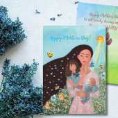 Bonne fête des mères avec les enfants Carte