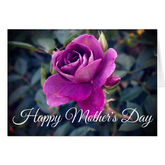 Bonne fête des mères Burgundy Iceberg Rose #2 Cart (Devant horizontal)