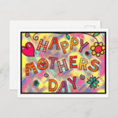 Bonne fête des mères ! Carte (Devant / Derrière)