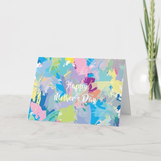 Bonne fête des mères ❤️ carte Abstraite moderne (Devant)