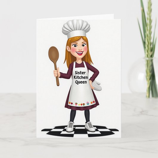 Bonne Fête des Mères Carte de Chef (Devant)