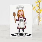 Bonne Fête des Mères Carte de Chef (Fleur jaune)