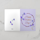 Bonne fête des mères - Carte de voeux simple (Mise à l'extérieur)