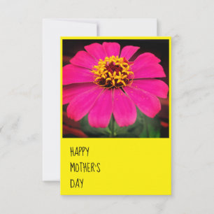 Bonne fête des mères Carte de voeux Zinnia