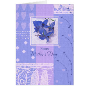 Bonne fête des mères. Carte Fleurs de ressort
