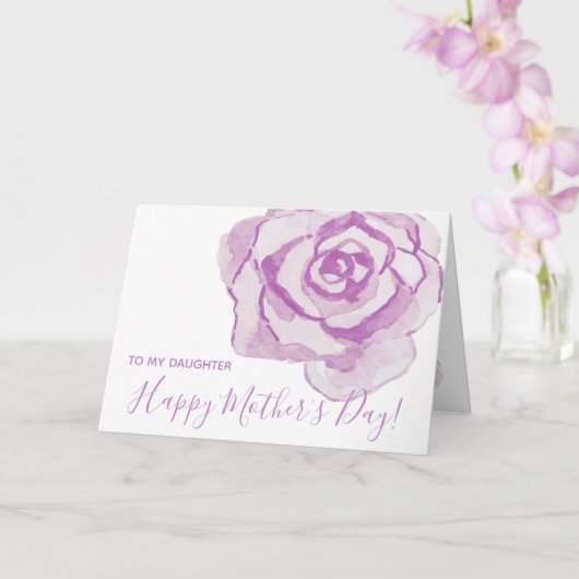 Bonne fête des mères ! | Carte Rose couleur pourpr (Orchidée)