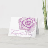 Bonne fête des mères ! | Carte Rose couleur pourpr (Devant)