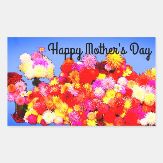 Bonne fête des mères Diverses Dahlias #2-3 Sticker (Devant)