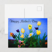 Bonne fête des mères Diverses Tulipes #2 Carte pos (Devant / Derrière)