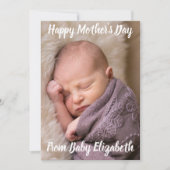 Bonne fête des mères Faire-part bébé (Devant)