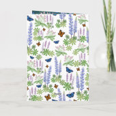 Bonne fête des mères fleurs sauvages de carte de v (Dos)