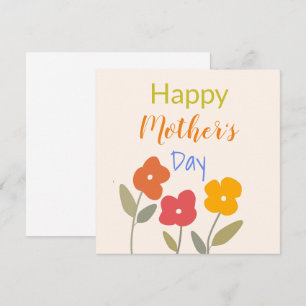 Bonne fête des mères Floral Blooms Carte postale