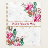 Bonne Fête des mères Moms Menu Favori Fleurs roses (Devant)