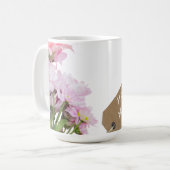 Bonne fête des mères Mug de café floral (Devant gauche)