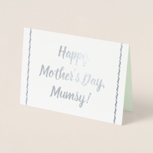 "Bonne fête des mères, Mumsy !" Carte (Devant)