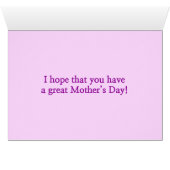 "Bonne fête des mères" + Nombreux Motifs de notes (Intérieur Horizontal (Bas))