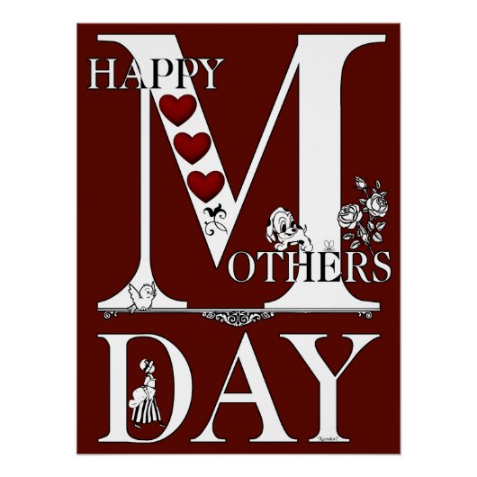 Bonne fête des mères Poster parfait (Devant)