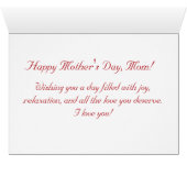 Bonne fête des mères, Renards (Intérieur Horizontal (Bas))