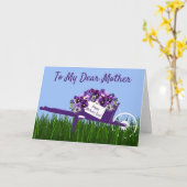 Bonne fête des mères : une carte de voeux (Fleur jaune)