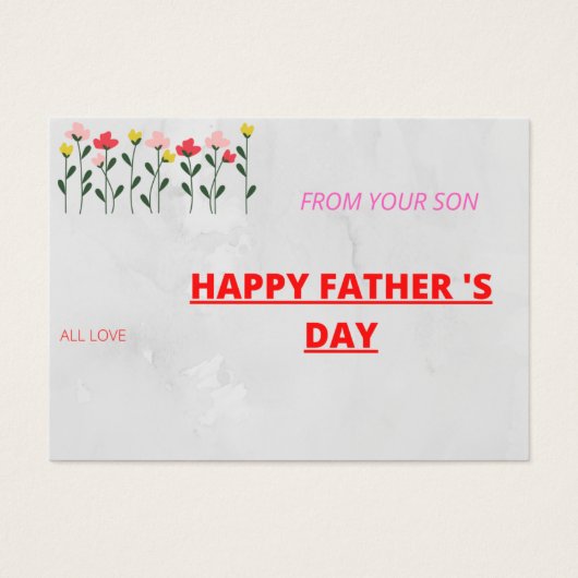Bonne fête des pères (Devant)