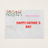 Bonne fête des pères (Dos)