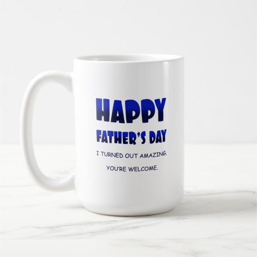 Bonne Fête des pères - 15 oz. Mug (Gauche)