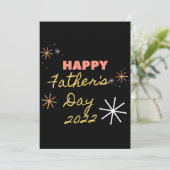 Bonne - fête des pères 2022 carte de vacances pour (Debout devant)