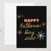 Bonne - fête des pères 2022 carte de vacances pour (Devant / Derrière)