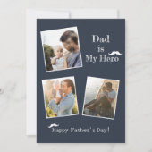 Bonne Fête des pères 3 photo Carte de vacances (Devant)
