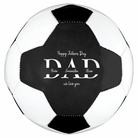 Bonne Fête des pères avec le nom des enfants - (Devant)