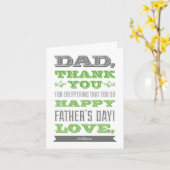 Bonne Fête des pères Carte personnalisée (Fleur jaune)