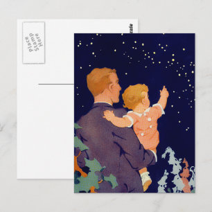 Bonne Fête des pères. Cartes postales vintage