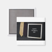 Bonne Fête des pères Classic Magnet noir (Recto/Verso)